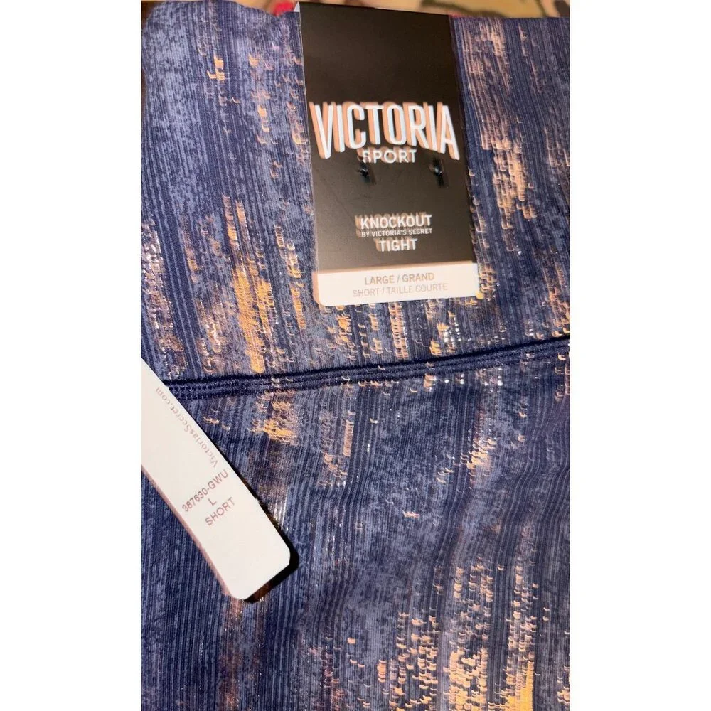 VICTORIA'S SECRET SPORT KNOCKOUT TIGHT LEGGINGS- NEW! SIZE LARGE SHORT - Picture 5 of 8